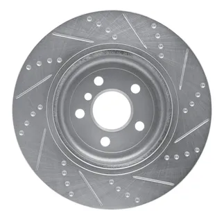 R1 Concepts EDZ-31170D Brake Rotor Drilled and Slotted Silver
